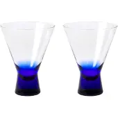 Broste Copenhagen Konus Cocktailgläser 20cl blau 6er-Set