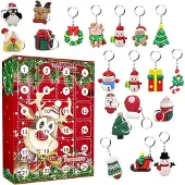 OEM Weihnachtskasten, Weihnachtskasten mit 24 Schlüsselhaken, Weihnachtskalender, Weihnachts-Schlüsselhaken, Überraschungskasten mit Weihnachtsartikeln Adventskalender