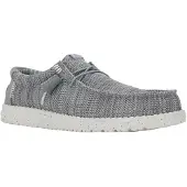 HeyDude Halbschuhe Herren Wally Stretch Grau Mesh