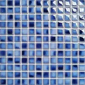 Premium Mosaic Keramikmosaik Premium Mosaik aqua blau 30x30 cm glänzend MOSBH23ABLL