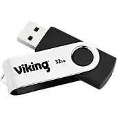 Viking USB-Stick Ativa OFD1076088 32 GB Schwarz, Silber