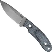 Trc knives KOSMOS, TI-KOSM-BCM-ST, Satin RWL-34, Black Canvas Micarta, Fahrtenmesser