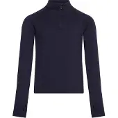 Icebreaker - Technische Unterwäsche aus Merinowolle - K Merino 260 Tech LS Half Zip Midnight Navy aus Wolle - Kindergröße 4 Jahre - Navy blau