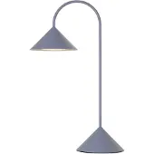 Frandsen LED-Akku-Tischleuchte Grasp, hellblau, Höhe 47 cm dimmbar, blau, Metall, Design