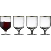 Lyngby Glas Weinglas Glas Palermo Gold 300 ml (4-Stück)