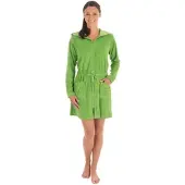 WEWO-FASHION Damen Kapuzenmantel 031 mit Reißverschluss XL | grasgrün - grün