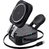 InLine 33392T, Drinnen, USB, Kabelloses Aufladen, Schwarz