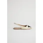 Lk bennett Frieda Flats Ecru Größe: 40 | Ballerinas Outlet | Damen | Braun