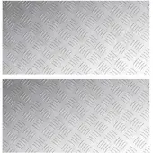 vidaXL Treppe Tritt Rechtwinklig 2 pcs Silber 80 x 40 cm Aluminium
