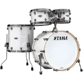 Tama Starclassic LTD Edition Walnuss/Birke 22" 4-teiliger Kesselsatz White Pearl