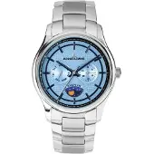 Jacques Lemans 1-2213N Armbanduhr für Herren Derby mit Mondphase Stahl/Blau