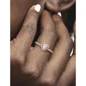 Pandora 188421C02 Damen-Ring Funkelndes Herz Weiß