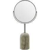Meraki - Doppelseitiger Spiegel, MKMarble - Beige - h: 40 cm, d: 8 cm, dia: 19 cm