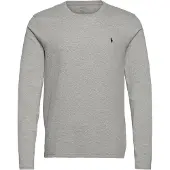 Ralph Lauren für Herren. 714844759003 T-Shirt aus grauem Baumwollstrick (XXL), Heimtextilien, Baumwolle, Langarm