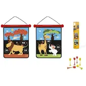 Scratch 276182022 Dartspiel für Kinder, Dartscheibe und Wurfpfeile, Motiv Safari, medium