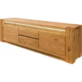 MASSIVMOEBEL24.DE MASSIVMOEBEL24 TV-Board Wildeiche 173x40x53 braun geölt KENT #310