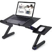 INF Verstellbarer Laptoptisch mit Mausmatte