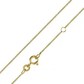 Trendor 75619 Kinder-Halskette 333 Gold Venezianer Kette 0,7 mm