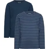 Minymo Basic 34 -t-shirt LS (2-pack) new navy (713) 152