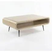 FineBuy Couchtisch FB116759 Mango Massivholz Weiss