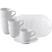 Villeroy & Boch Pura Espressotasse mit Untertasse 50 ml 6er Set