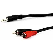 E+p B 113/2, 2 x RCA, Männlich, 3.5mm, Männlich, 2,5 m, Schwarz