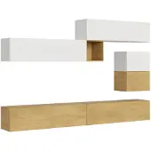 Itamoby Zusammensetzung der Wohnzimmerwand H10 L.308 T.39,2