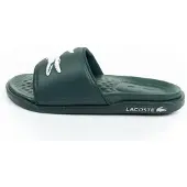 Lacoste Badelatschen Croco Dualiste Herren Dunkelgrün Weiß