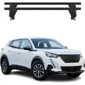 Menabo Dachträger Grundträger für Peugeot 2008 II 2019-2025 Alu Schwarz 2tlg