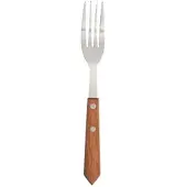 Gastronoble Olympia Steakgabeln | mit Holzgriff | 20cm | 12 Gabeln