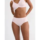 Triumph Slip "Essential Minimizer T Hipster X", Damen, Gr. 46, tender pink, Microtouch, Obermaterial: 78% Polyamid, 22% Elasthan, Unterhosen Slip, schimmerndes Jacquardmuster