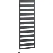 Kermi Casteo-E Bad- und Wohnheizkörper, Anthracite Grey M301, 986 mm Höhe x 500 mm Länge x 30 mm Tiefe, links, 400 Watt, IPX4, Schutzklasse I