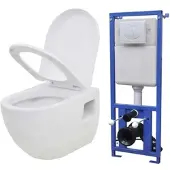 Helloshop26 - Wand-WC mit Unterputzspülkasten weiße Keramik 02_0003570