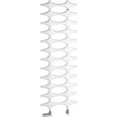Kermi Ideos Bad- und Wohnheizkörper, Elektro-Zusatzbetrieb, weiß RAL 9016 matt, Höhe: 1901 mm, Länge: 758 mm, Tiefe: 37 mm, links