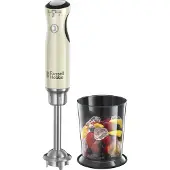 Russell Hobbs Stabmixer [Pürierstab] Retro Creme (Messbecher + Deckel, BPA-frei, spülmaschinenfest, Infinity-Mix-Technologie, für Smoothie, Suppen, Saucen, Babynahrung) Vintage Zerkleinerer 25232-56
