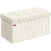 Songmics Sitzbank mit Stauraum und klappbarem Design LSF603W01