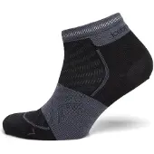 Icebreaker Laufsocken Merino Run+ Ultralight Mini Damen Black/Graphite-Schuhgröße 35 - 37