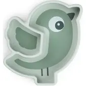 Done by Deer Stick & Stay Silikonteller Birdee, Green
