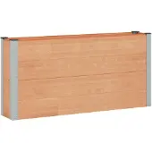 vidaXL Hochbeet Braun 150 x 30 x 72 cm WPC und Aluminium