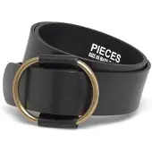 Pieces Damengürtel Pcpilja Leather Jeans Belt Noos 17076887 Schwarz