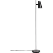 Woud Cono Stehleuchte Black - , Schwarz, für Wohnzimmer, Metall