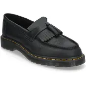 Dr. Martens Unisex. 31997001 Schwarze Leder-Slipper Adrian mit Quaste (43), 1 bis 3 cm, Keine, Lässig