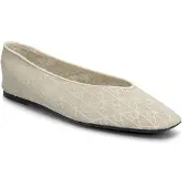 Calvin Klein Ballerinas Square Ballerina Aop Mesh HW0HW02937 Écru