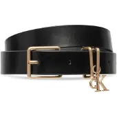 Calvin Klein Gürtel Logo Charm Belt LV04F7086G Schwarz