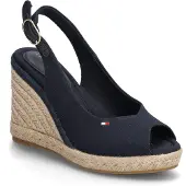 Tommy Hilfiger Espadrilles Flag High Wedge Espad Slingback FW0FW09343 Dunkelblau