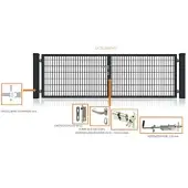 FA-Bausysteme Doppelflügeltor Anthrazit 3000 x 1000 mm