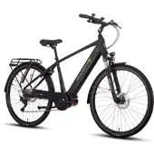 SAXONETTE Premium Sport E-Trekkingbike 10 Gang Scheibenbremse, Federgabel, Mittelmotor
