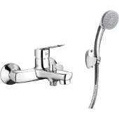 Deante Badarmatur inklusive Handbrause, Brauseschlauch und Wandhalterung