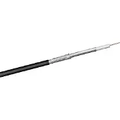 Goobay Koax Außenkabel doppelt abgeschirmt 100 dB auf Rolle von 100 m schwarz