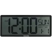 Karlsson - Wanduhr Retro Lcd - Schwarz - 34.8x2.7x14.8cm